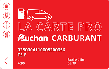 auchan carte carburant